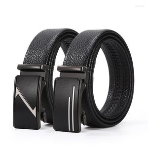 Belts Men Automatic Buckle Genune Leather High Quality For Strap Casual Buises Jeans