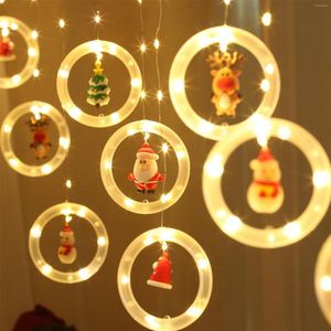 Strings Moonlux 3 0,5m Decorações de Natal String Lights Room Janela Stars Lamp Lamp Icelicle