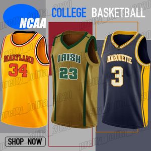 LeBron James St Vincent St Mary High Basketball Jersey NCAA College Maryland Leonard Bias Marquette Dwyane Wade Jerseys Russell Westbrook James Harden Kevin Durant