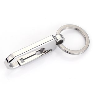 Stainless Steel Keychain Lanyards Round D Type Horseshoe Keyring Components Parts for Car Key Fashion Accessories
