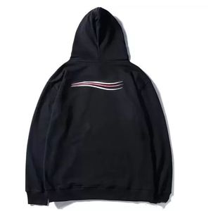 Kapüşonlular Erkek Hoodies Tasarımcı Bayan Erkek Hoodie Erkek Bayan Kapşonlu Sweatshirt Giyim Cep Mavi Siyah Uzun Kollu Harf Dalga Casual Streetwear ile Kazak