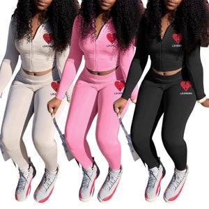 Zipper Tracksuit Jacket and Sweatpants Two Piece Pants Women Fashion Hooded Sweatshirt and Bottoms Sets Free Ship