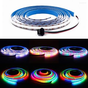 Strips 5V Addressable COB LED Strip Programmable Magic RGB FOB Bar Light Mobile APP Control RGBW USB DC5V Powered 320LEDs/M 0.5M 1M