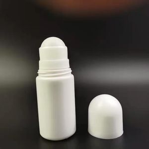 Rolo de plástico branco de 100 ml em garrafa de garrafa de desodorante recarregável garrafas de perfume essencial de óleo diy recipientes de cosméticos RRE14924