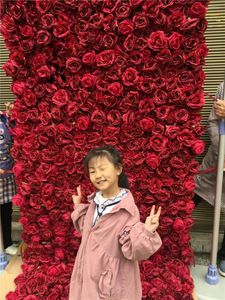 Dekorativa blommor Spr China Supplie Home Floral Decoration Rose Peony Bouquet Silk Artificial Flower Wall Wedding Backdrop