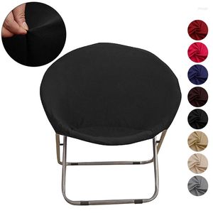Chair Covers Round Saucer Cover Foldable Moon Camping Seat Protector Elastic Lazy Sofa Case