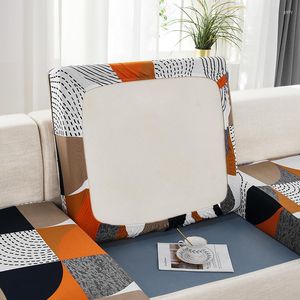 Chair Covers 1 2 3 4 Seater Sofa Cushion Cover Geometric Seat Printed Elastic Half Pack Couch Stretch Slipcover Funiture Protector