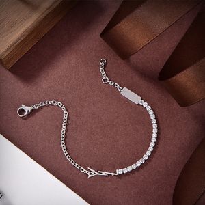 Mens Women Chain Braceltes Luxury Designer Bracelet 925 Sitlver Diamond Bangle Fashion Gold Pendent Y Love Bracelets Wedding Jewelry Top