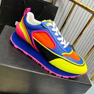 Mens RACER Collection sports Shoes Multicolor suede nylon and mesh Racer low-top sneakers Materials CALFSKIN size 35-45