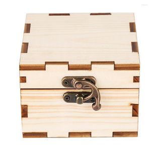 Watch Boxes Square Natural Bamboo Wood Box For Wristwatch Jewelry Display Storage Holder Gift