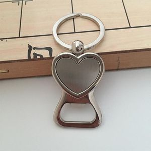 Love Heart Bottle Opener Key Ring Custom Bride Groom Personalized Wedding Party Gift Favors for Guests GCB16236
