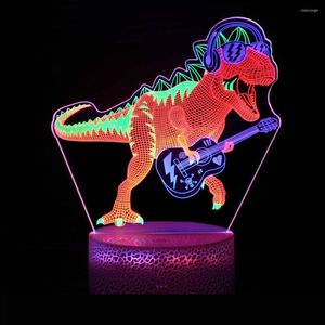 Night Lights 3d Visual Light Colorful Dynamic Touch Switch Creative Gift Bedside Led Table Lamp Bedroom Decorationlight