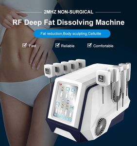 Professionellt 3D-dubbla handtag RF-bantningsmaskin Hot skulptur ID-kuddar Monopolärt radiofrekvenssystem Burn Fat Body Shaping V Face Hud Draw Equipment