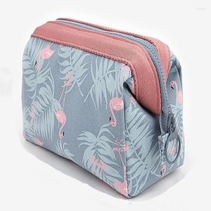 Opbergdozen Vrouwen Travel Animal Flamingo Make Up Bags Girl Cosmetic Bag Make up Beauty Wash Organizer Toiletische zakje Bath Case
