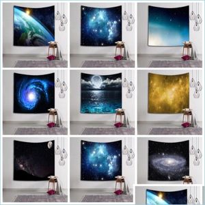 Toallas Fashion 3D Digital Beach Star Universo Universo Starry Sky Tapestry Artistic Shawly Faly to Clean para ADTS 16LSA B DHRH7