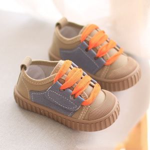 First Walkers Casual Toddler Shoes Girl Patchwork Children Boys Canvas Sheos Flat Heels Kids Sneakers Student Spring Holiday Shoes E11264 221011