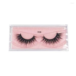 False Eyelashes D06 Series The Est 10 Style Good Quality 3D Real Mink Natural Tjock Fake Handmade Lashes Makeup Extension