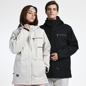Skidjackor 2022 Vinterkl￤der Ski Toppar Kvinnor M￤n utomhus Mountain Snowboard Jacket Suit varmt Windproof Waterproof