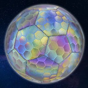 Pallone da calcio riflettente 5# PU calcio pallone/palloni da calcio con il rimbalzo del calcio illuminato personalizzato