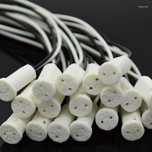 Lamba tutucular 10pcs 20cm yüksek kaliteli soket tutucu konektörü g4 seramik baş LED halojen ampul baz