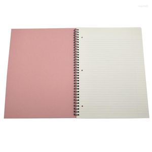 Spril anteckningsbok Notepad Black Cover Book fodrad 3 hål tårtvättbara Kraft Paper Journal Office Stationery A4 Storlek