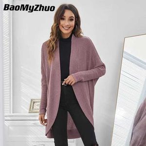 Kobiety dla kobiecych koszulki wiosna jesienna sweter swetra kardigan 2021 Koreańska moda moda rozmiar luźnego jadalni kardigan z długim rękawem T221012