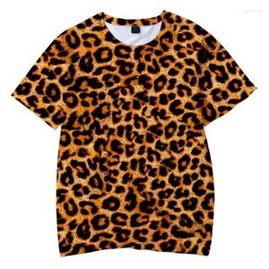 Herr t-skjortor herr t-shirts leopard tryck t-shirt unisex f￤rg tshirt 3d tryck skjorta snabbtorkande kl￤der herr kl￤dtr￶ja tr￶ja