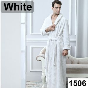 Männer Nachteile Männer Winter extra lang gestrickte Waffel Flanell Koralle Fleece Bademant