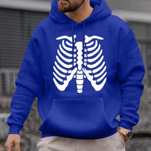 Men's Hoodies Sweatshirts Toddler Hoodie Male Autumn Winter Casual Bone Print Long Sleeve Poet Hooded Blouse Boys Sleepers G221011