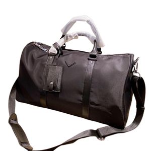 Herrenmode Duffle Bag Schwarz Nylon Reisetaschen Herren Griff Gepäck Gentleman Business Totes mit Schulter 22090025