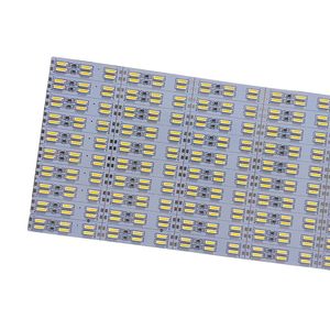 SMD 7020 Светодиодная полоска Стоялка Свет двойной ряд 120 светодиодов/м 50 см 100 см DC12V Светодиодная полоска с твердой полосой прохладной белой светодиодной алюминиевой алюминиевые жесткие полоски