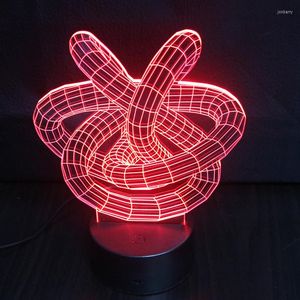 Lampy stołowe 3D lampa akrylowe światła stereo