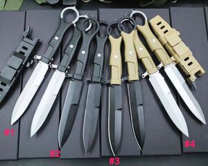 Promocja H1010 Outdoor Survival Prosty nóż N690 White Stone Wash / Black Titanium Coating Blade Full Tang Nylon Pluszowe szklane noże z włókna z Kydex