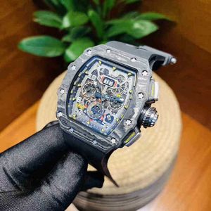 Luxury Mens Mechanical Watch Leisure Automatic Multifunctional Carbon Fiber Sports Fashion Personalized Swiss Movement Wristwatches