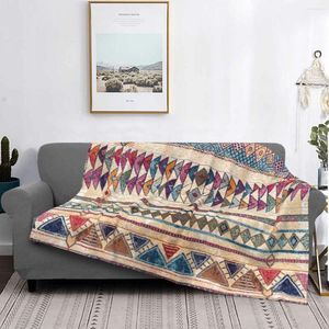 Blankets Oriental Moroccan Boho Rug Style Blanket Bohemian Vintage Bedspread Super Soft Warm Quilt Sofa Bed Fleece Bedding Office Velvet