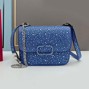حقيبة Crossbody Diamond Crossbody Flap Counter Handbags Women Clutch Bage Letters Hasp Design Mini Plain Messager Wallet مقبض قابلة للانزلاق من الماس