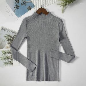 Women's Sweaters Knitted Fashion Women Sweater Girl Top Elegant Turtleneck Basic Bottoming Casual Female Knitwear