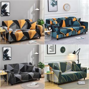 Sandalye kapakları 1/2/3/4 Seater Geometrik Kanepe Kapak Streç SPANDEX L ŞEKİL YIKABİLİR ŞEHİR ŞEHİR LAGUE COUCH SLIPCOVERS Oturma Odası için