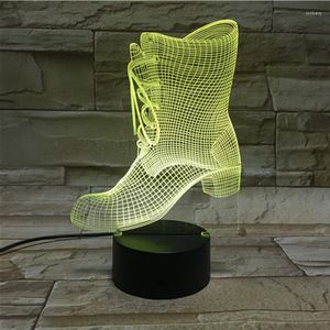 Lampy stołowe Lamparas de Mesa biurko 3D lampa akrylowa noc dla dzieci Prezenty Bożego Narodzenia Dzieci