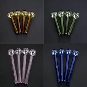 20cm Pyrex oil burner pipes Wholesale sparkly smoking pipe coloful heavy glass handmade premium tube hand Tubes