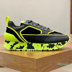 2022 new fashion Womens men fashion Racer sports Shoes Velvet nylon and mesh Racer low-top sneakers COLOR YELLOW Materials size 35-45 top quality