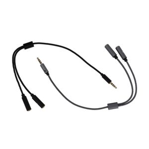 Cavi di prolunga per splitter jack audio Y da 3,5 mm Cavo Aux per cuffie Cavo convertitore da maschio a 2 femmina