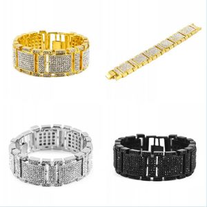 Hip Hop Tennis Armband Men Simated Diamond Fashion Bling Armband Drop Delivery 2022 Jewelry Dhmqt