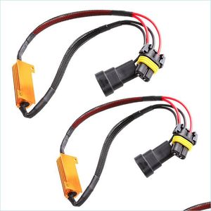 その他のカーライト50W 6RJ H7 H11 H1 9005 9006ヘッドライト負荷抵抗LED CANBUSカーフォグランダーデコーダーエラー警告抵抗ドロップD DH4XC