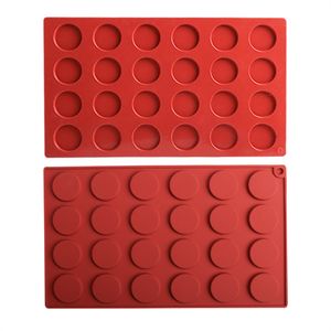 Moldes de assadeira por atacado Silicone Mat Pad para vedação de vedação de cera Selagem de 24 cavidades com pontos pegajosos removíveis para adesivo de artesanato DIY KD1