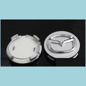 Okładki koła 4PCS 56 mm Mazda Logo samochodowe emblemat Emblem Wheel Center Hub Cap Odznaka Odporna na kurz ER dla 2 3 5 6 CX-5 CX-7 CX-9 RX8 DOSTAWA DHFK9