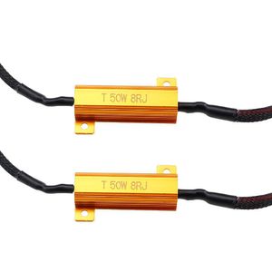 その他のカーライト50W 8RJ H7 H11 H1 9005 9006ヘッドライト負荷抵抗LED CANBUSカーフォグランダーデコーダーエラー警告抵抗ドロップD DHH9U