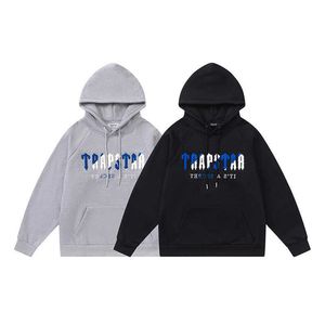 Männer Hoodies Sweatshirts Trapstar London Übergroße Männer Frau 1 1 Hohe Qualität Blau Weiß Handtuch Stickerei Pullover Fleece Casual G221011