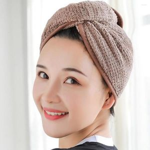 Полотенце Quick Dry Dry Microfiber Bath Cap 2pcs для волос сушка для шляпы Lady Tool D18#30