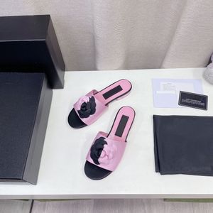 2022 Moda Terlik Camellia Flip Flops Zarif Çok Yönlü Yaz Euro ER US